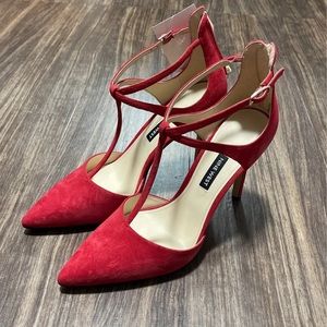 Nine West red heel